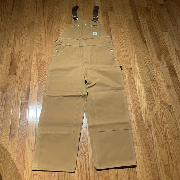 Carhartt Double Knee Duck Overalls for Men (W36 equivalent) unclear Beige type Vintage Second Hand